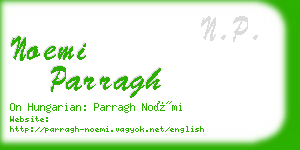 noemi parragh business card